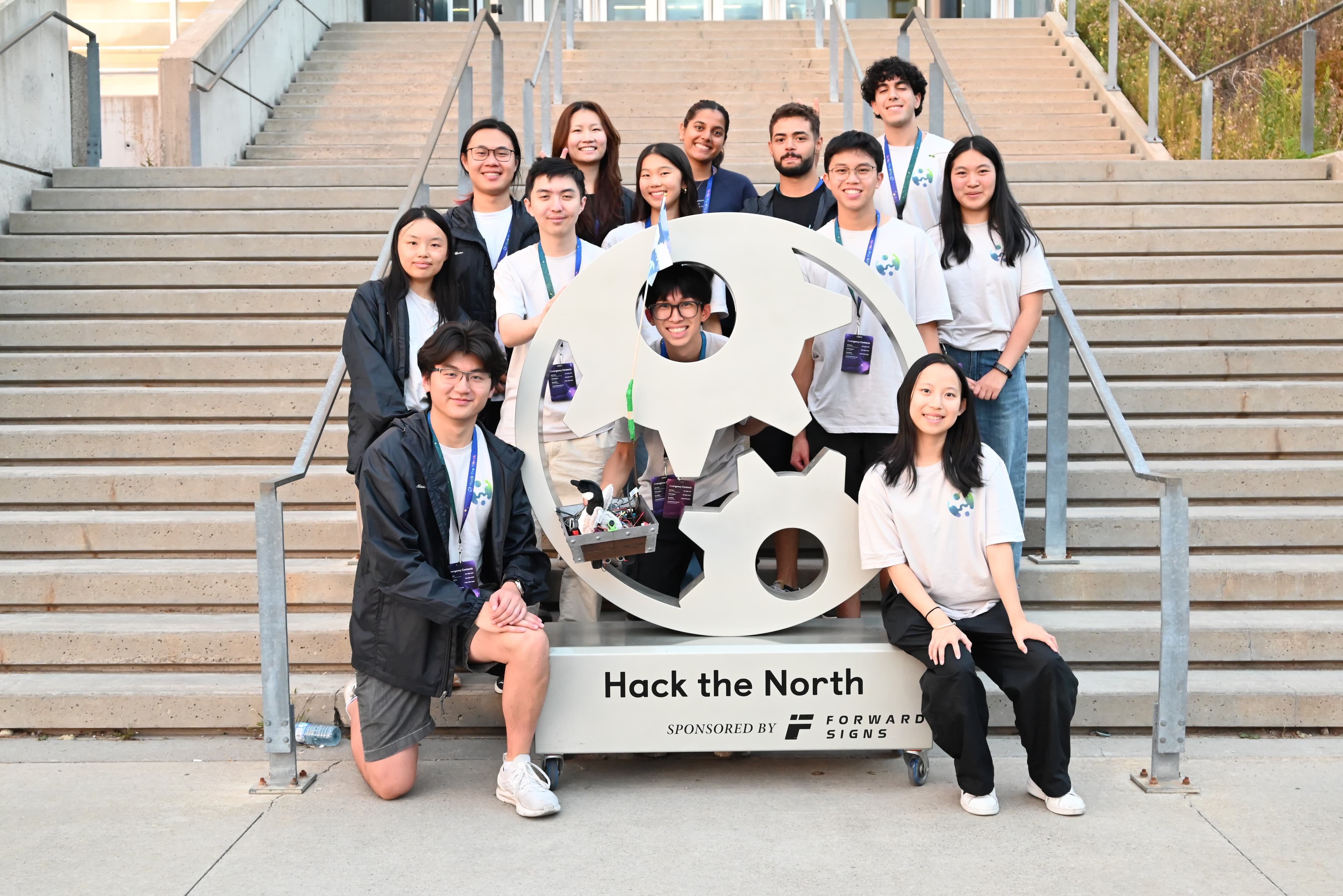Charlene leading logistics at Hack the North