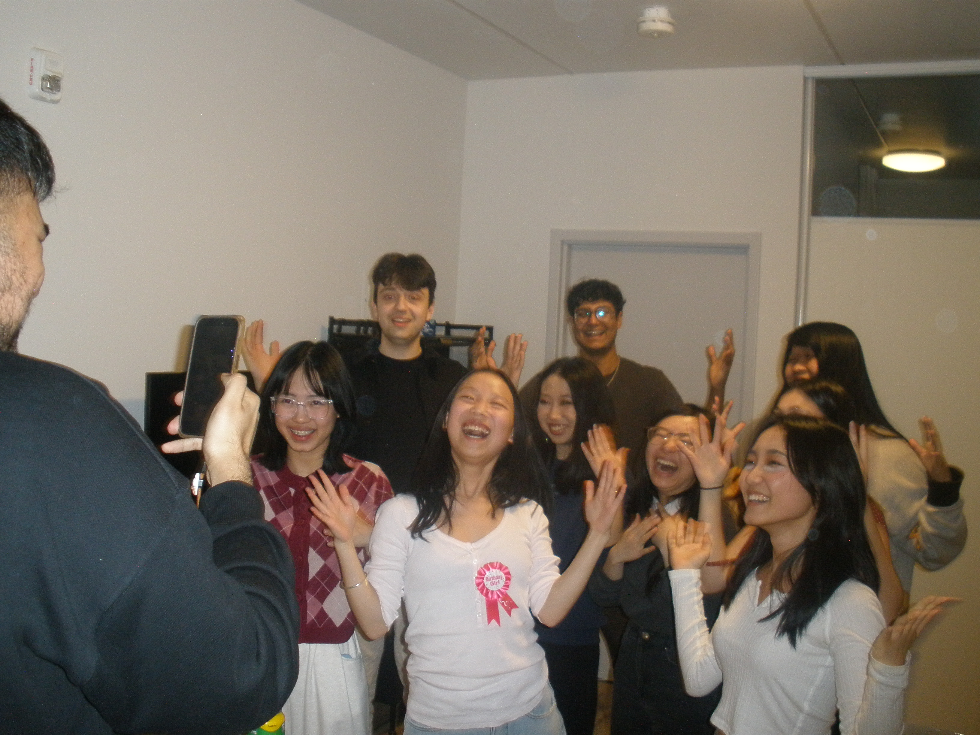 dancing with friends